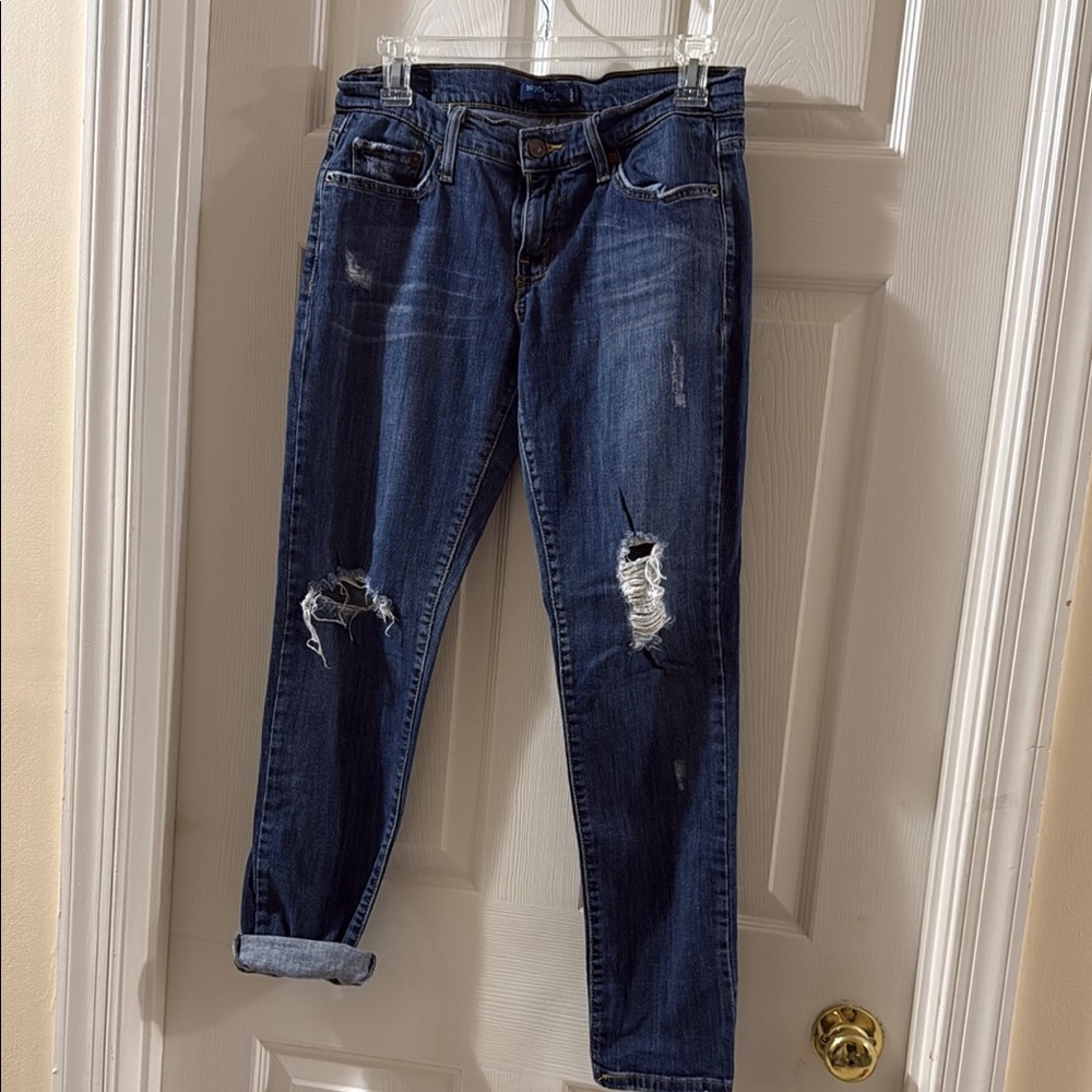 Levi’s Classic Blue Distressed Women's Boyfriend 513 Jeans